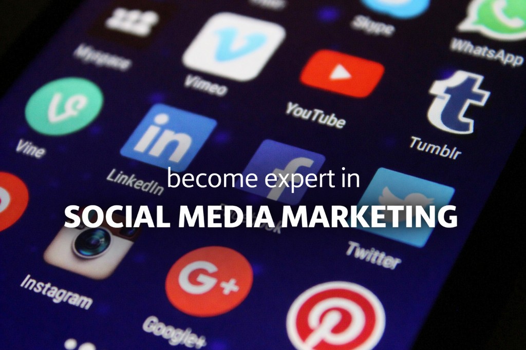 Become expert in social media marketing banner
